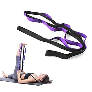 Lixada Yoga Daisy Chains Multi-loop Yoga Strap Nonelastic Stretching Band for Pilates Dance Therapy Gymnastics