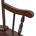 HOMCOM Wooden Baby Nursery Rocking Chair - Dark Brown