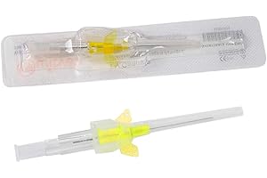 Caphstion Veterinary Disposable Butterfly Type IV Cannula Catheter with Wings 24G Veterinary Instruments(24G,10PCS)
