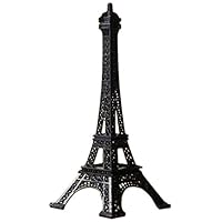 Homeford Eiffel Tower Paris France Metal Cake Stand, 6 by 2.5-Inch, Black