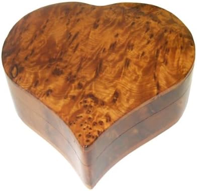 Caja Grande corazón de Madera Thuya: Amazon.es: Hogar