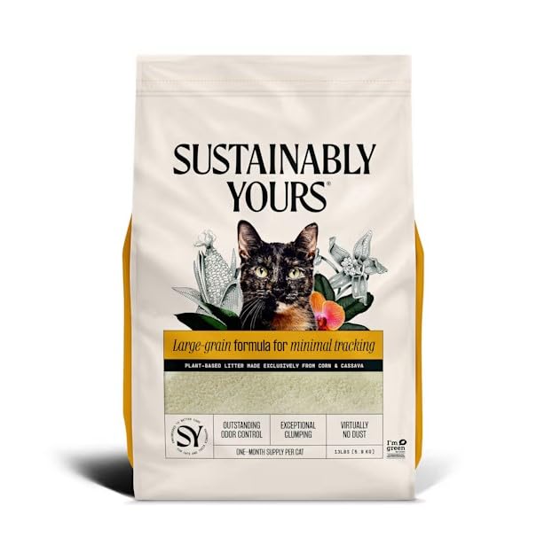 【OFT】 サスティナブリーユアーズ MULTI-CAT Large Grains 5.9kg 獣医師推奨 固まる 無香料 無着色 天然素材 穀物系 猫砂 少ない粉塵 凝固 粒の大きさ(約)：2～3mm 猫 ※11月出荷分よりパッケージが順次変更となります。 の商品画像