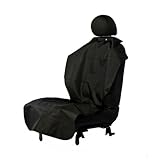 Bergan HD Poncho Car Seat Protector for Pets, Black