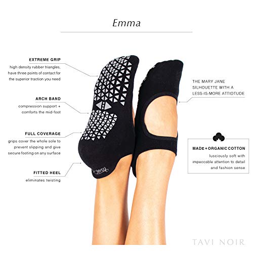 Tavi Noir Women's Emma Non-Slip Socks (Ebony) Small