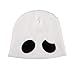 Moniku Team Skull Grunt Embroidered Beanie Knit Cap, White, One Size