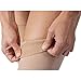 JOBST Relief Thigh High Graduated Compression Stockings, 15-20 mmHg - Comfortable Unisex Design with Silicone Dot Band - Open Toe, Beige, Large