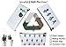Bonaweite Cactus Pencil Bag Linen Pastoral Bandage Case Cute Cacti Pen Zipper Coin Organizer Makeup Cosmetic Pouch Holder for Desk Set of 3