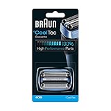 Braun CoolTec Replacement Foil & Cutter Cartridge for all Braun CoolTec Mens Shavers, Compatible with CT2CC, CT2S, CT4CC, CT5CC, Features Active Cooling Technology with Advanced 3-Stage Cutting System, and Senso-Blade Technology, Replace Every 18 Months for Best Results