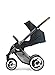 Mutsy Evo Industrial Edition Stroller, Blue with Dark Grey Chassis