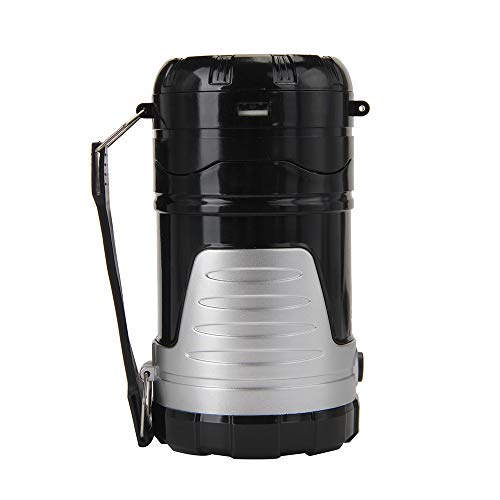 Beyonds Camping Lantern - Collapsible Outdoor Solar Camp Lamp LED Camp Light with Solar Panel USB Charger, for Hiking Tent Garden, Waterproof Tent Lamp, Fishing Lights, Portable Handheld Flashlight