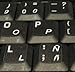 SPANISH LATIN AMERICAN KEYBOARD STICKERS TRANSPARENT BACKGROUND WHITE LETTERING FOR LAPTOPS PC ANY COMPUTER DESKTOP