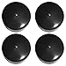Prescott Plastics 1.5-Inch (38.1mm) Round Rubber Plugs, Flexible Vinyl End Caps for Metal Tubing, Glide Protection for Chair Legs, Durable Covers, Made in USA - 4 Pack