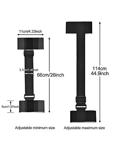 image for BBTO 2 Pack Ski Carrier Strap, Adjustable Shoulder Carrier Lash Handle
