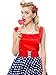 SATINIOR 6 Pack 50s Women Costume Accessories Set 1950s Scarf Headband Earrings Bandana Tie Cat Eye Glasses(Red, Black)