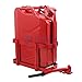 Jerry Can Holder for 5 Gallon (20 Liter) Gas Tank - Steel Bracket Mount Holder Gas Can Strap - Red