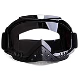 Motorcycle Goggles Motocross Goggles Grip For Helmet Dmeixs Windproof Dustproof Anti Fog Helmet Goggles for ATV Off Road Racing with Cool Look Headwear Clear Lens