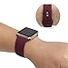 YOUKEX Sport Band Compatible with Apple Watch 38mm/40mm, Soft Silicone Strap Wristbands Replacement for iWatch Series 4/3/2/1 Women Men, (Wine Red S/M)