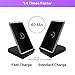 Rioddas Fast Wireless Charger QI Wireless Charging Stand Pad Built-in Cooling Fan for Apple iPhone X iPhone 8 iPhone 8 Plus Samsung Galaxy Note 8 S8 S8 Plus S7 Edge S7 S6 Edge Plus Note 5
