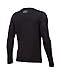Under Armour Boys' Novelty Big Logo Long Sleeve, Black/Steel, Youth Large