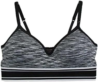 Victoria Secret Women's Pink Yoga Sports Push Up Bra Gray Black M (A-C)