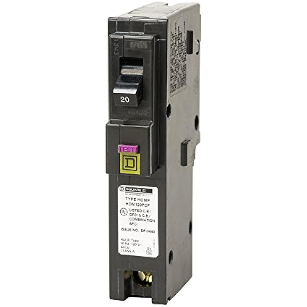 Square Arc Fault Circuit Breakers D By Schneider Electric HOM120PDFC