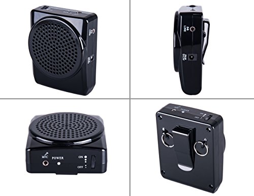 DuaFire Black Voice Amplifier Portable Microphone Headset with Waistband for Classroom Teachers, Speakers, Yoga Instructors, Gym Directors, Coaches, Presentations, Seniors and Tour Guides DuaFire Black Voice Amplifier Portable Microphone Headset with Waistband for Classroom Teachers, Speakers, Yoga Instructors, Gym Directors, Coaches, Presentations, Seniors and Tour Guides