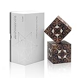Euclidean Cube Fidget Block, Star Cube with 36 Pieces Magnets Built-in, 3D Cube Puzzle Toys Fidget for Adults and Kids(Pack of 2)