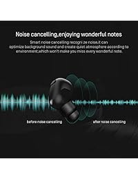 S9 True   Auriculares inalámbricos Bluetooth BT 5.0 con micrófono 15H, sonido estéreo 3D, auriculares inalámbricos, color negro