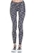Mono B Women's Slim Fit Performance Activewear - Printed Yoga Leggings
