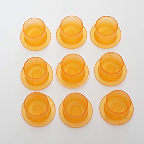Needlehouse 1000pcs Tattoo Ink Caps Professional Tattoo Ink Cups With Base, Caps Plastic Pigment Cups Caps Tattoo Supplies (1311mm) - Thumbnail 3