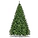 Goplus 7.5ft Artificial Christmas Tree, Premium Unlit Hinged Spruce Full Tree with 1346 Branch Tips, Metal Stand, Hinged Structure, Easy Assembly Festival Celebration Xmas Tree for Home, Office, Party
