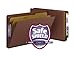 Smead 100% Recycled End Tab Pressboard Classification File Folder with SafeSHIELD Fasteners, 2 Dividers, 2