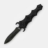 Fury Escape Razor Edge Dagger Style Pocket Knife, Black, 5-Inch