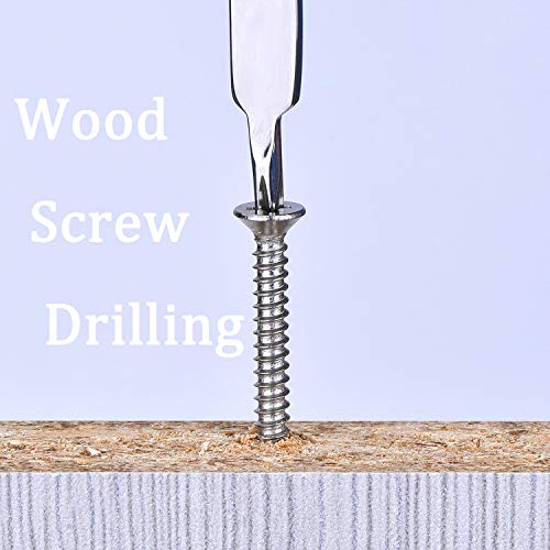 5 x 40mm Screw, Flat Head, Phillips Drive, Self Drilling, 304 Stainless Steel Drywall Wood Screws 50Pcs - Thumbnail 3
