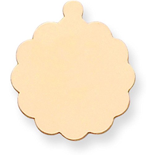 14K Gold Round Stamping Disc 0.018