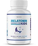 Havasu Nutrition Melatonin Chewable for Kids with Melatonin & Vitamin D, Valerian Root, and Chamomile Designed for Healthy Sleep Cycle, 60 Chewables
