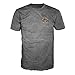 Official Winchester Men's Limited Edition Southern Rebel Skull Graphic Short Sleeve T-Shirt (Large, Charcoal Mineral Wash)