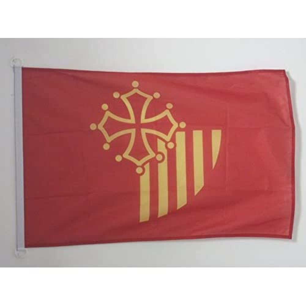 AZ FLAG Languedoc-Roussillon Nautical Flag 18'' x 12'', Languedoc-Roussillon flags 30 x 45 cm, Banner 12x18 in for boat — image 1