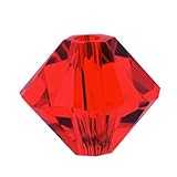SWAROVSKI ELEMENTS Crystal #5328 3mm Bicone Beads Light Siam (25 Beads)