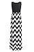 ChongXiao Women Summer Sleeveless Boho Wave Striped Beach Chevron Maxi Dress(FBA)