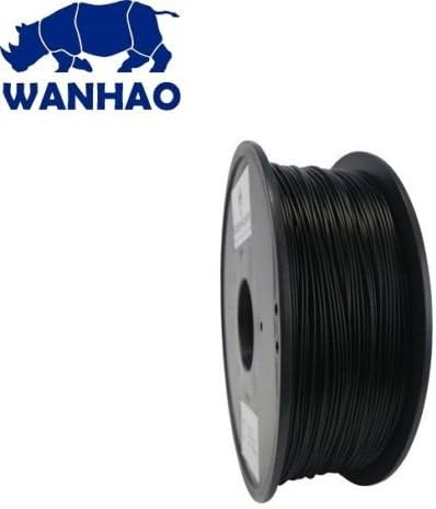 Robu.In Wanhao Black Pla 1.75 mm 1 Kg Filament For 3D Printer - Premium Quality