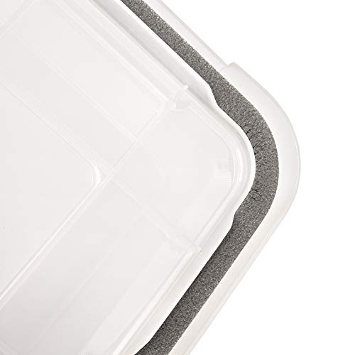 IRIS USA 4Pack 36qt WEATHERPRO Airtight Plastic Storage Bin with Lid