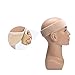 Wig Band Elastic LEEUEE Wig Headband Grip Velvet Scarf Head Hair Comfort Adjustable Extra Hold Non Slip Bands Beige Brown 4 Piece
