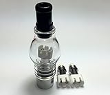 Glass Globe for Wax / Oil Ceramic DUAL Coil & Two DUAL Coil Ceramic Replacements [MOD7] Made In Japan