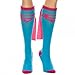 Dc Comics Supergirl Blue Knee High Sock with Pink Cape, Blue, 9-11 (Shoe Size 5-10)