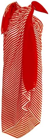 LuluVin Women's Beach Sarong Pareo Cover Up with 2 Hair Ties