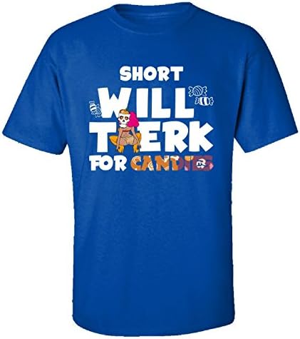 Short Will Twerk For Candies Halloween - Adult Shirt 3xl Royal