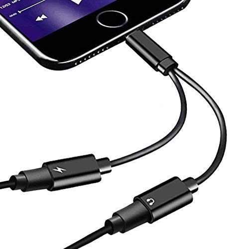 Aecoke Lightning Adaptor for iPhone 7/7 Plus Adapter Charge Headphone Adapter,2 in 1 Lightning Cable Headphone Jack Adaptor