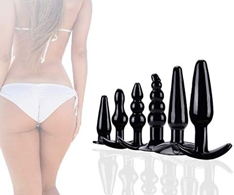 6 Pcs Soft Silicone Plugs Anales Trainer Kit for Women and Men