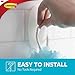 Command BATH18-6ES Organize Damage-Free Bath Towel Hook Value Pack, 6 Hooks, 6 Medium Strips